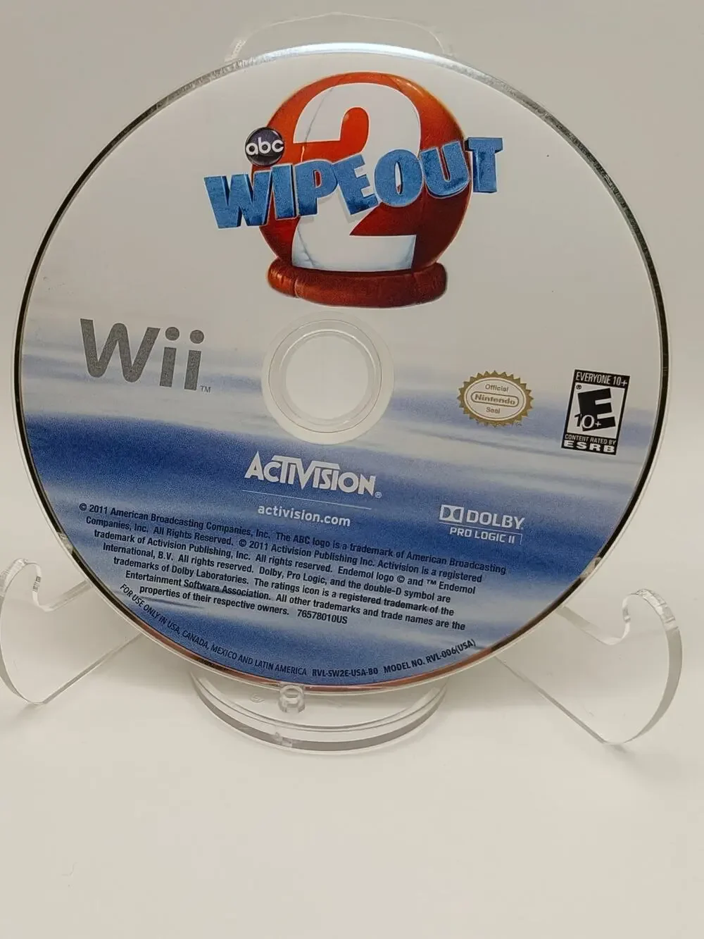 ABC Wipeout 2 (Nintendo Wii) Disc Only Tested Working